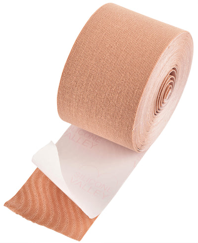 Silicone Valley nude boob tape roll adhesive with logo backing strip
